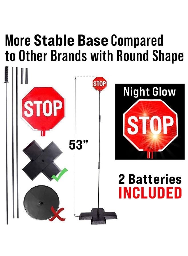 HOMESTAR LED Stop Sign Parking Assistant for Garage with Flashing Signal - Image 3