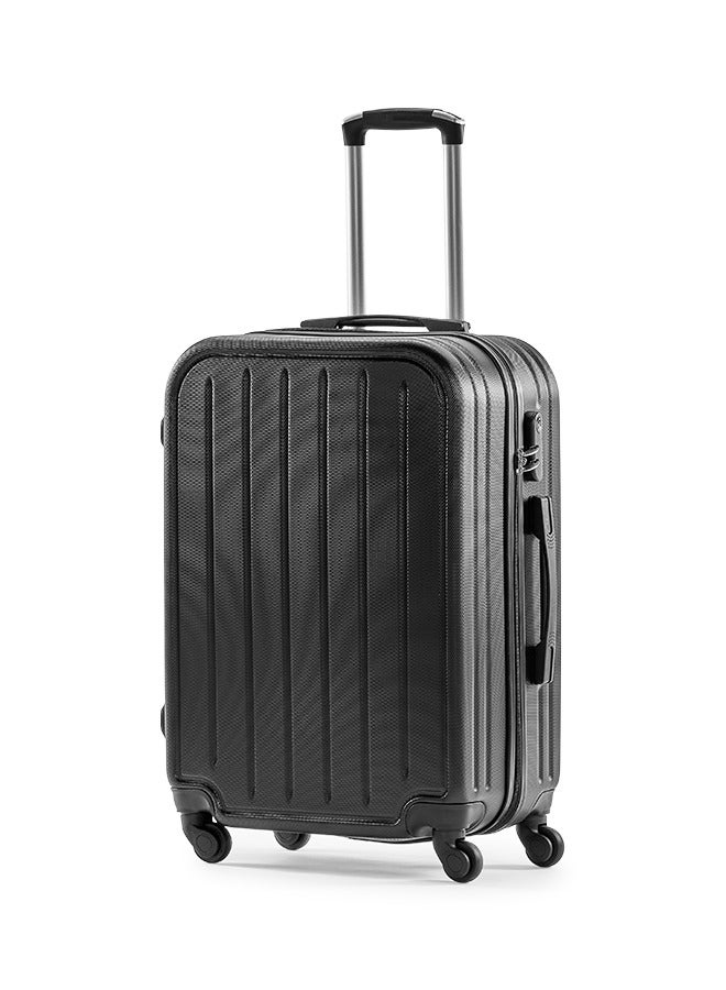 ليمرا طقم شنط سفر مكون من 6 حقائب أمتعة بعجلات و بتصميم صلب أسود - Image 3