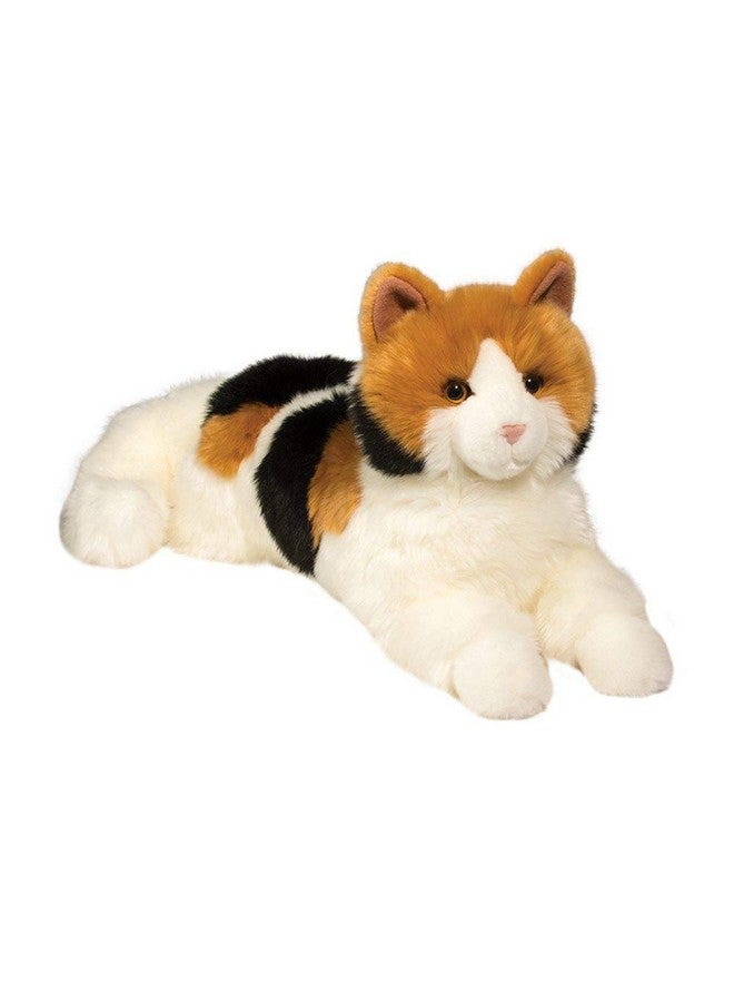 Douglas Puzzle Calico Cat Plush Stuffed Animal