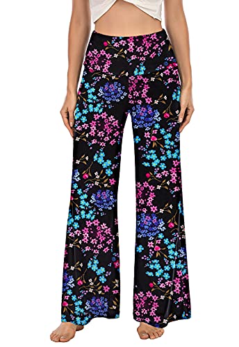 Arolina Women's Stretchy Wide Leg Palazzo Lounge Pants Casual Comfy High Waist Palazzo Pants - Image 2