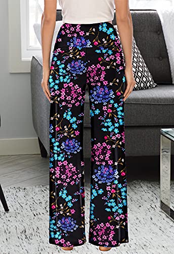 Arolina Women's Stretchy Wide Leg Palazzo Lounge Pants Casual Comfy High Waist Palazzo Pants - Image 3