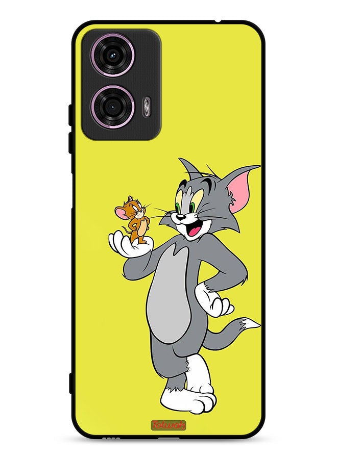 Tolwak Motorola Moto G24 4G Protective Case Cover Tom And Jerry  - Image 1