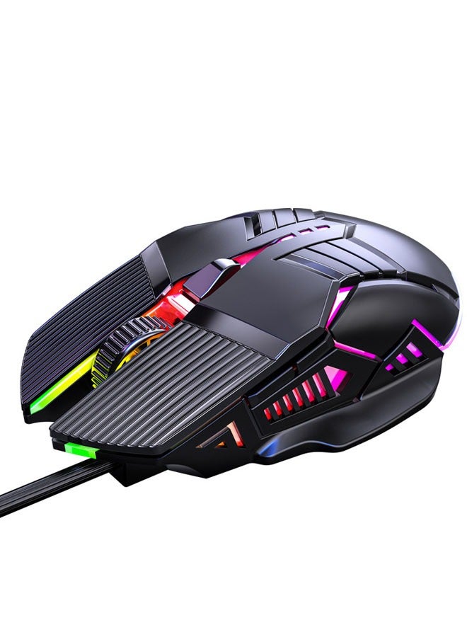Black Dired Gaming Mouse is Fast and Responsive Emits 7 Colors of Light - Image 3