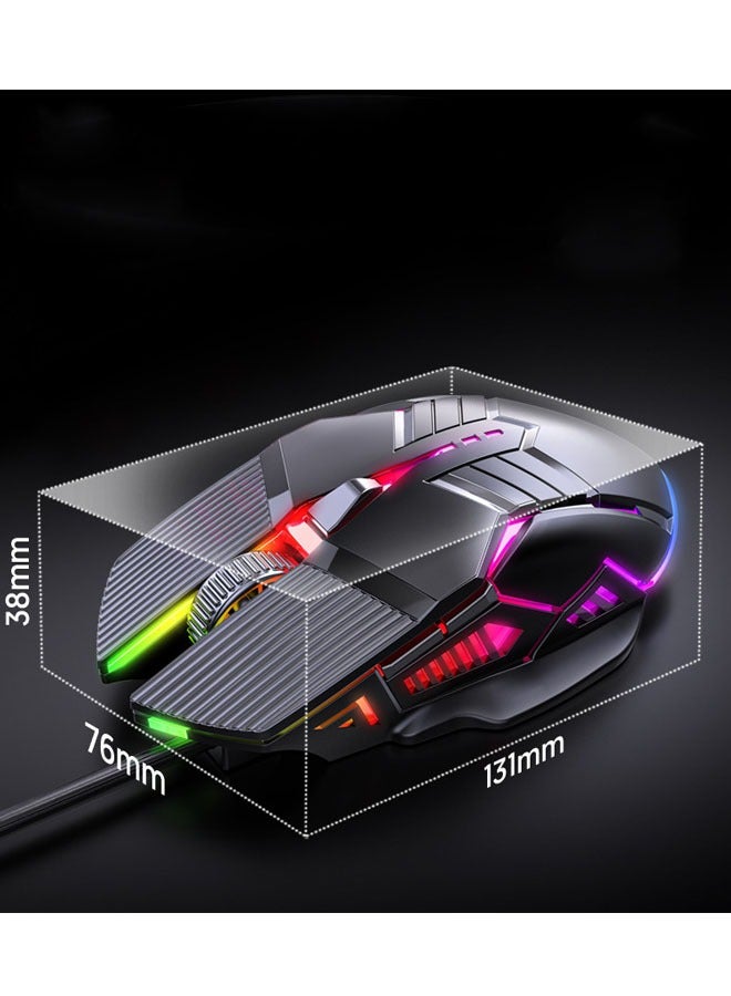 Black Dired Gaming Mouse is Fast and Responsive Emits 7 Colors of Light - Image 4