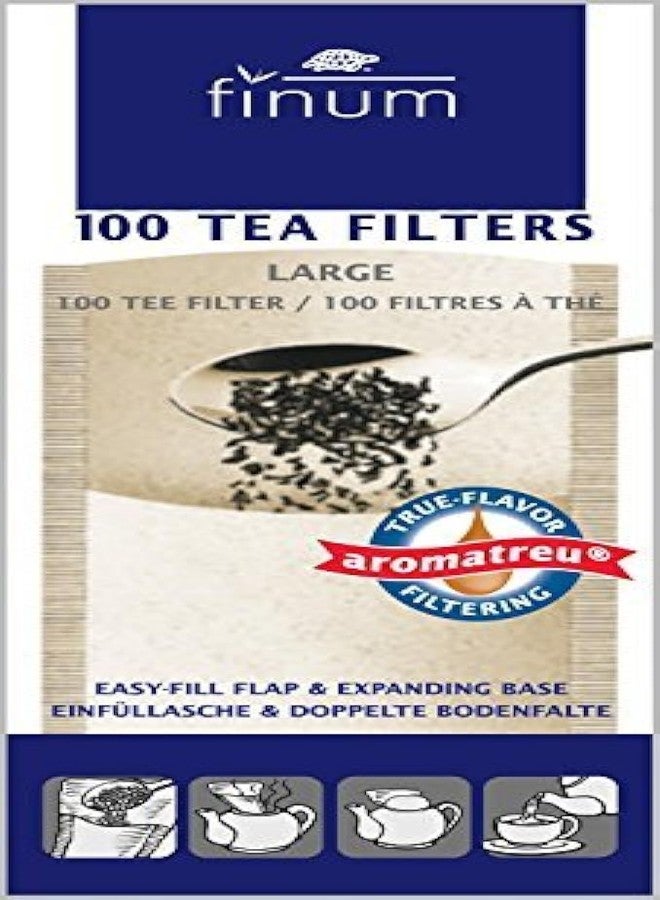 Finum 100 Tea Filters, Large, Brown (2)