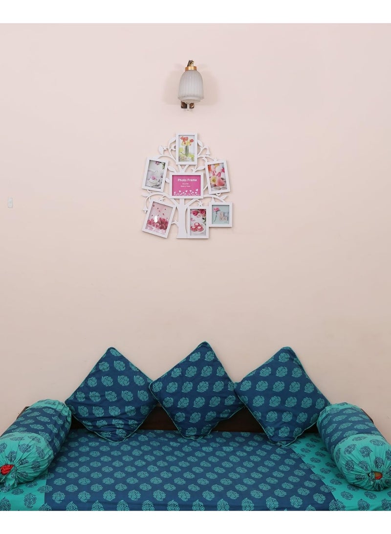 Decorhills Collage Tree Photo Frame Wall Hanging Decor, 7 Pictures, White Finish, Swirl Design, Protective Glass, Durable & Lightweight, Perfect for Family, Friends, Living Room, Bedroom, Hallway, Gift - Image 5