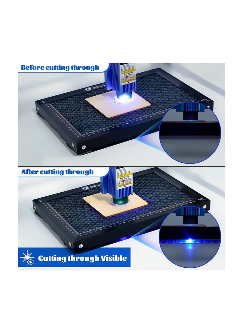 SCULPFUN - Sculpfun Honeycomb Working Table Plate With Measuring Ruler, 2 Pack Laser Cutter Engraver Protecting Pannel Mate Competible with CO2 Diode Machine 300x200mm - Image 1