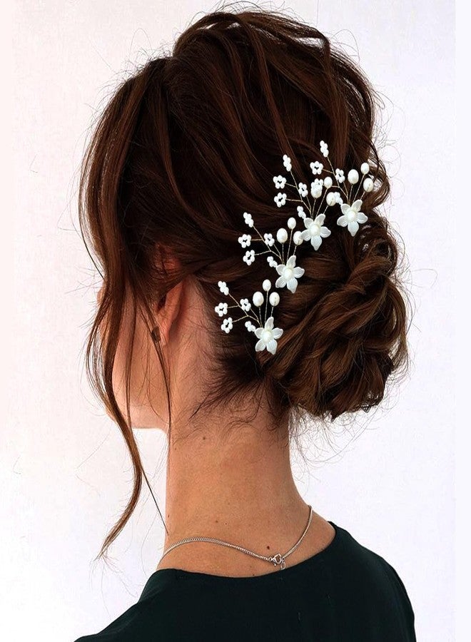 Hair Flare Floral with Pearl Design Hairpin/Clip | Hair Accessories for Women and Girls - 2600 - Image 2