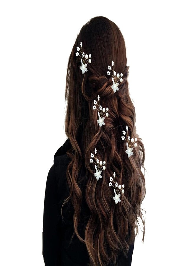 Hair Flare Floral with Pearl Design Hairpin/Clip | Hair Accessories for Women and Girls - 2600 - Image 1