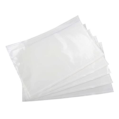 Tapsin 7.5x5.5 Packing List Bags Shipping Label Envelopes Clear Self Adhesive Top Loading Packing List - Pack of 50 - Image 1