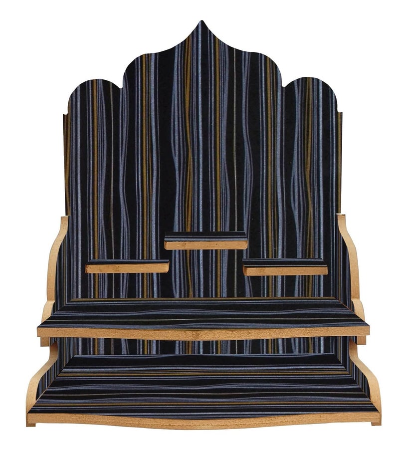 LINGAZ Rajasthani Ethnic Handcrafted Wooden MandirTemplePooja GharMandapam - Image 2