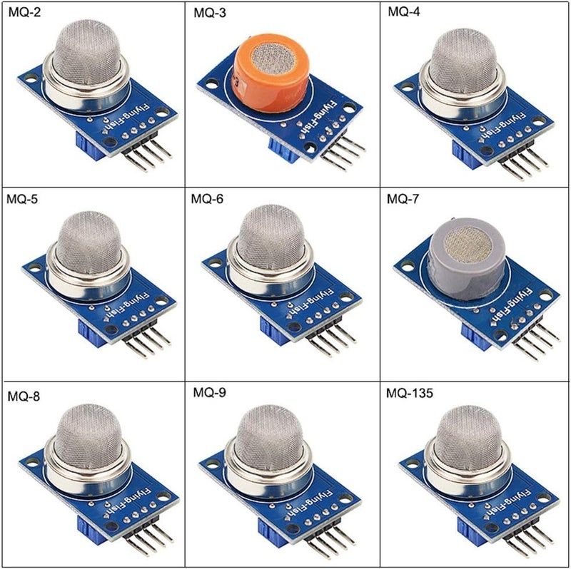 BAITHNA 9 in 1 MQ Sensor Modules Kit Project Super Starter Kits for Gas Detection - Image 3