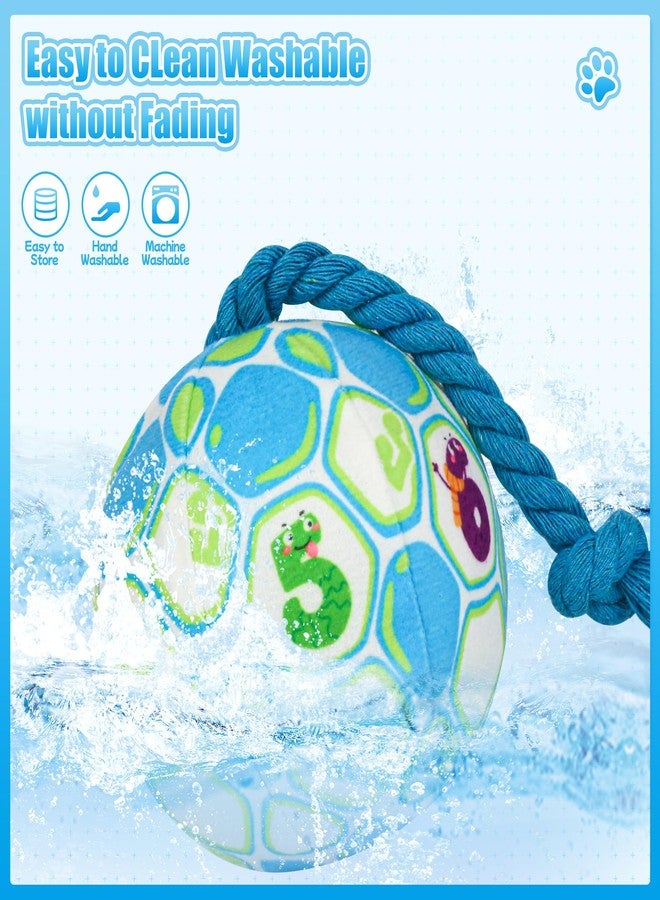 VerdeVilla Dog Toys for Small Dogs, Interactive Dog Toys Squeaky Dog Ball Toys Rope Plush Toys Soft Stuffed Dog Toys Dog Chew Toys Puppy Toys to Keep Them Busy for Small Medium Breed- 4 Inch (Blue) - Image 5