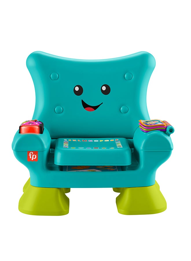Fisher-Price Toddler Learning Toy Laugh & Learn Smart Stages Chair With Music Lights & Activities For Infants Ages 1+ Years, Teal  - Image 3