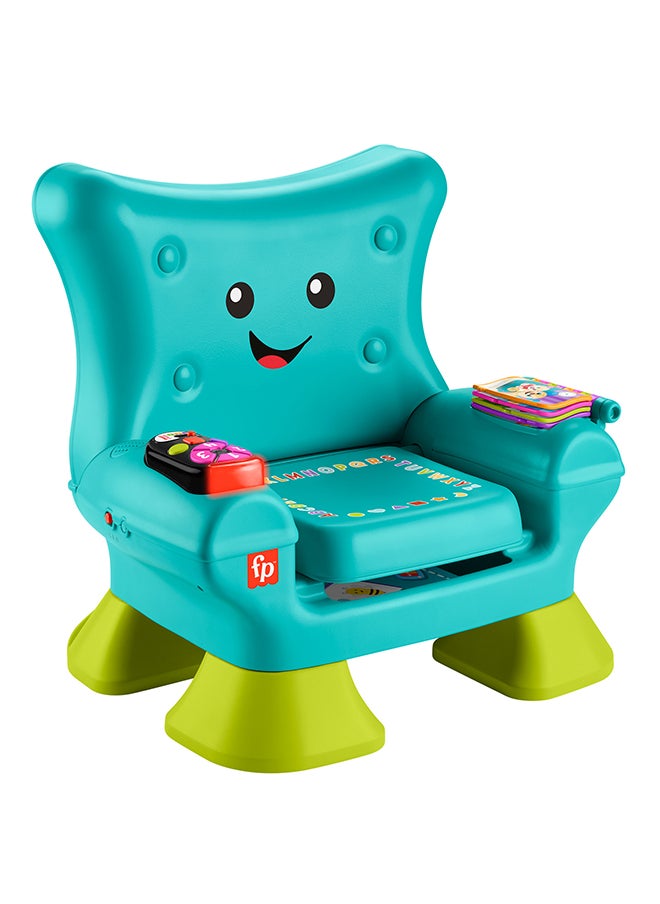 Fisher-Price Toddler Learning Toy Laugh & Learn Smart Stages Chair With Music Lights & Activities For Infants Ages 1+ Years, Teal  - Image 1