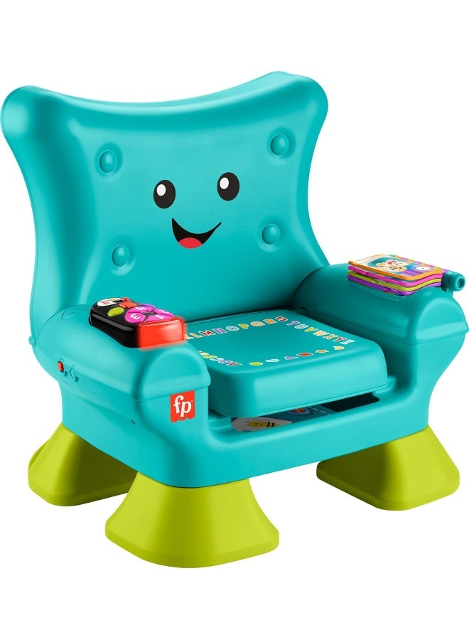 Fisher-Price Toddler Learning Toy Laugh & Learn Smart Stages Chair With Music Lights & Activities For Infants Ages 1+ Years, Teal - Image 1