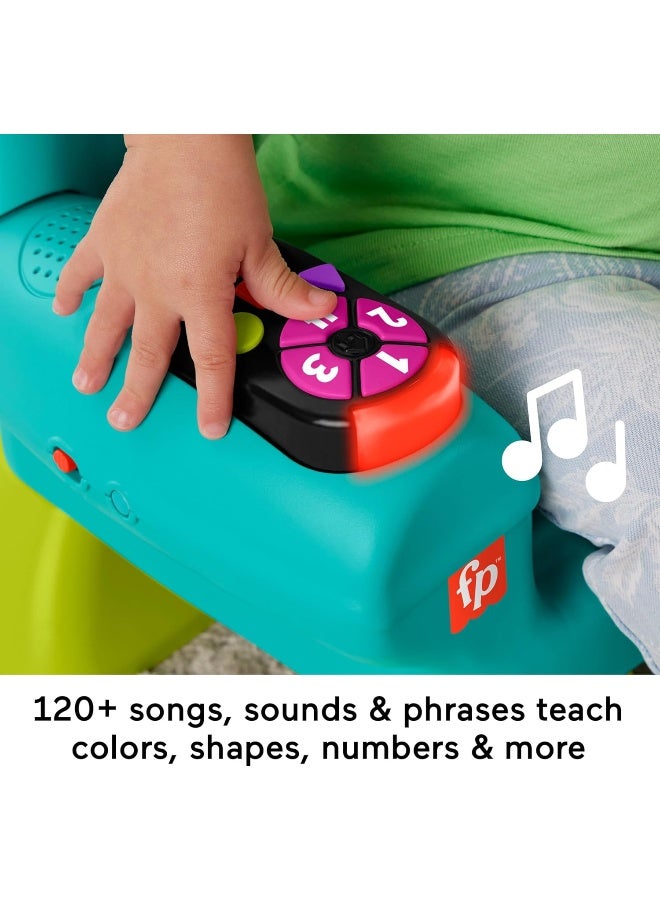 Fisher-Price Toddler Learning Toy Laugh & Learn Smart Stages Chair With Music Lights & Activities For Infants Ages 1+ Years, Teal - Image 3