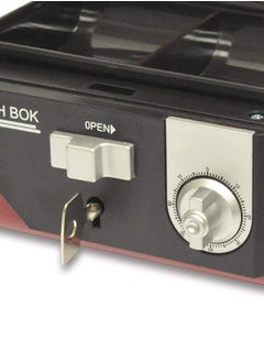 FIS FIS Cash Box/jewerly safe Steel Red Color With Number/Key lock, size:15.2x11.5x8 cm, 6 Inch Lock Size - FSCPTS1036CRE  - Image 3