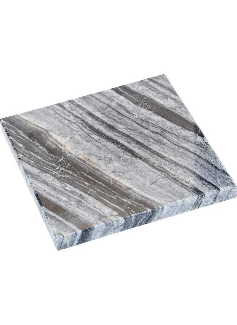 Missi Decorative Presentation Anthracite Natural Marble Stone - 20 x 20 cm