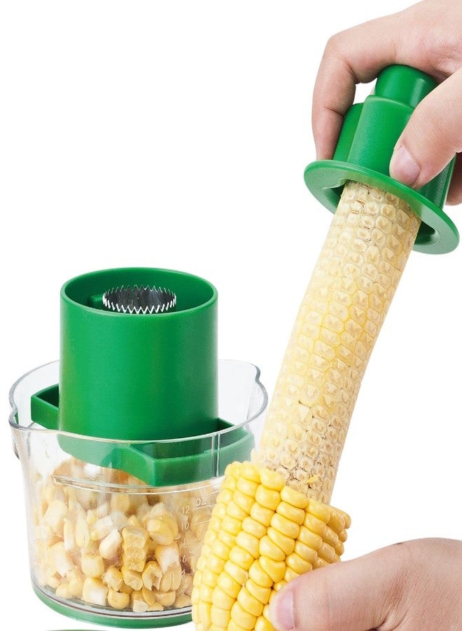 Cestari Corn Cob Peeler MultiTool Set - Includes Corn Cob Remover, Pusher, Measuring Cup, and Grater - Image 1