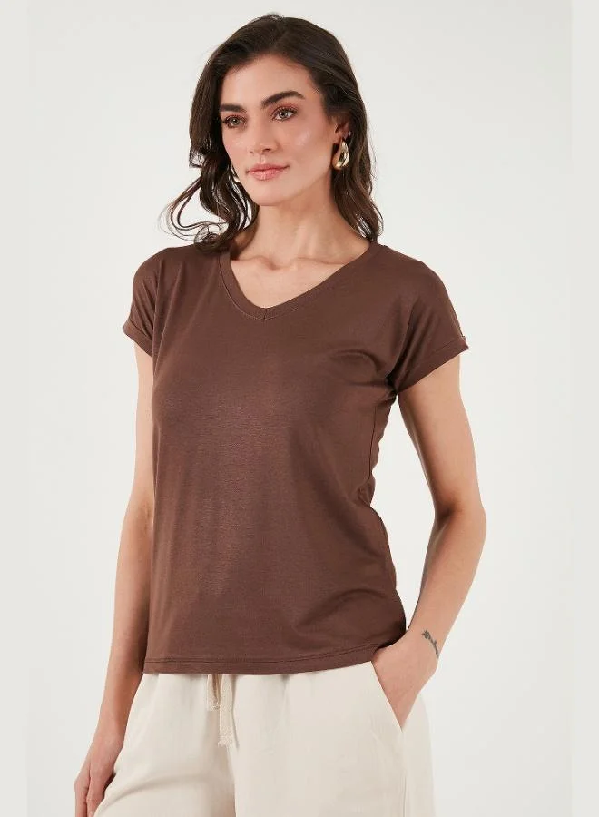 Lela Lela V-Neck Relaxed Fit Blouse with Slit Detail, 2-Pack, Women's Blouse 5862000S2