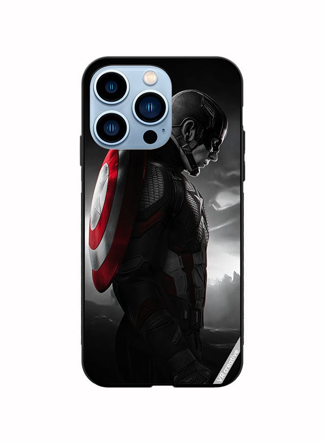 VR CREATIVE Protective Case Cover For Apple iPhone 14 Pro Max Captain America Design Multicolour - Image 1