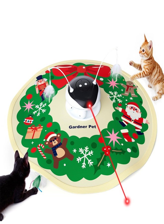 Gardner Pet Interactive 5in1 Cat Toys Chargeable,Moving Feather,Laser Pointer,Track Ball,Hide and Seek,Real Bird Sing,Touch/Sound Activated Cat Kitten Toy Exercise Toys for Indoor Bored Cats, 600mAh - Image 1