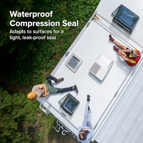 Camco 14-Inch x 14-Inch Universal Camper Roof A/C Gasket Kit - Features a Waterproof Compression Seal, Self-Adhesive Picture Frame Gasket, and Self-Adhesive Leveling Pads (25071) - Image 3