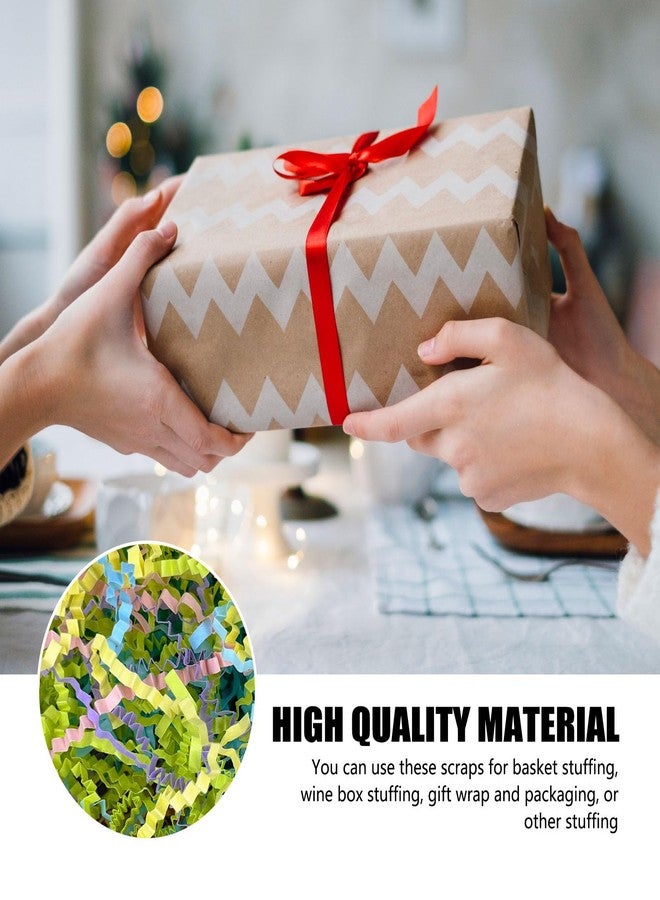 ZEBMOON 2 LB Easter Crinkle Cut Paper Shred Filler Great for Gift Wrapping, Basket Filling, Birthday, Wedding, Easter, Mother's Day, Carnival, New Year Party Decorations Filling Supplies Rainbow - Image 5