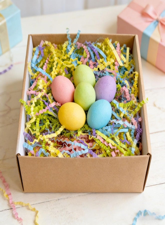 ZEBMOON 2 LB Easter Crinkle Cut Paper Shred Filler Great for Gift Wrapping, Basket Filling, Birthday, Wedding, Easter, Mother's Day, Carnival, New Year Party Decorations Filling Supplies Rainbow - Image 2