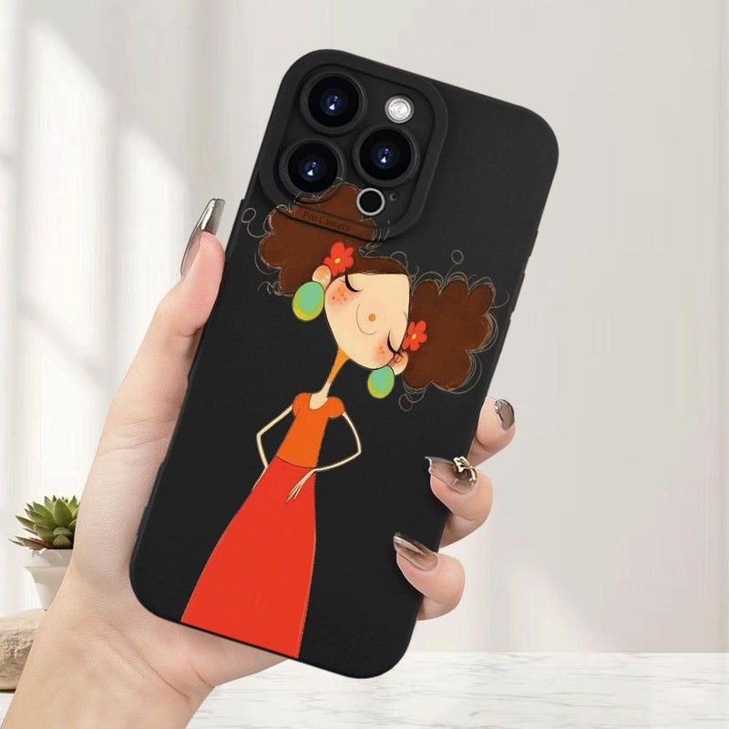غلاف هاتف إبداعي أسود مطبوع لهاتف iPhone XS - Image 2