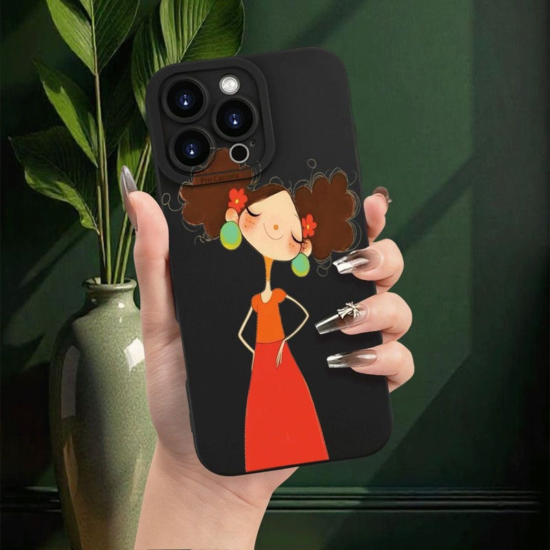 غلاف هاتف إبداعي أسود مطبوع لهاتف iPhone XS - Image 5