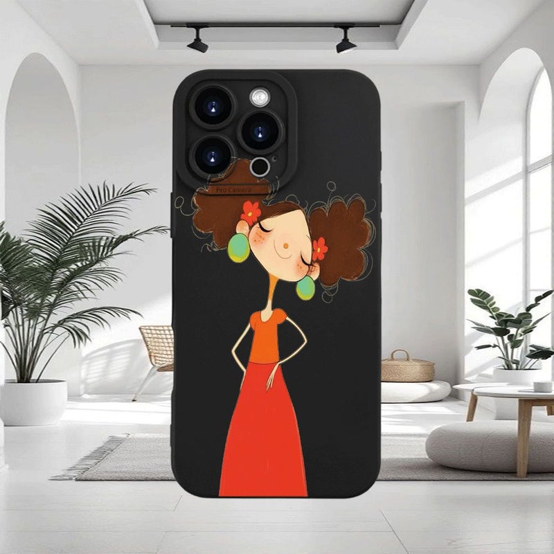 غلاف هاتف إبداعي أسود مطبوع لهاتف iPhone XS - Image 3