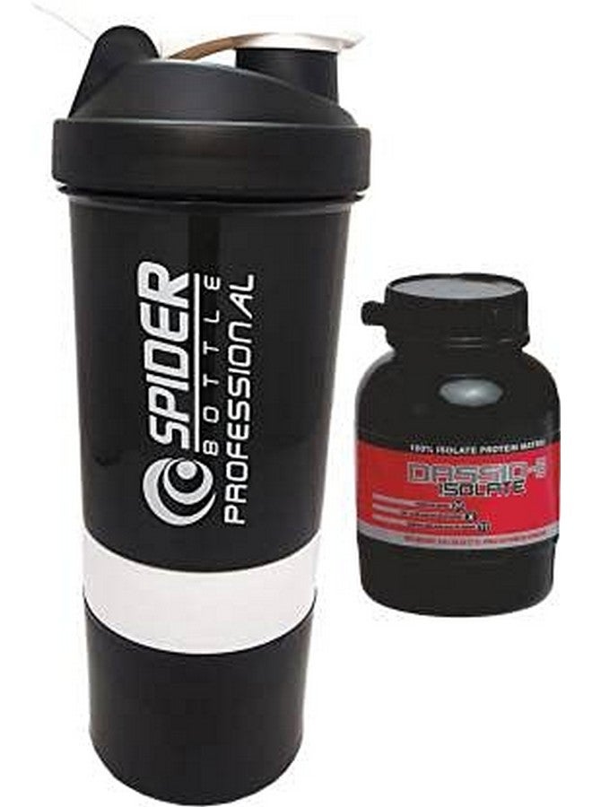 TRUE INDIAN True Indian Special Combo Pack of 2 Gym Shaker and Protein Whey/Shaker Bottle/Protein Shaker Bottle/Gym Bottle/Water Bottle/Protein Shaker (1 Gym Shaker+ 1 Whey) (White) (White) - Image 1