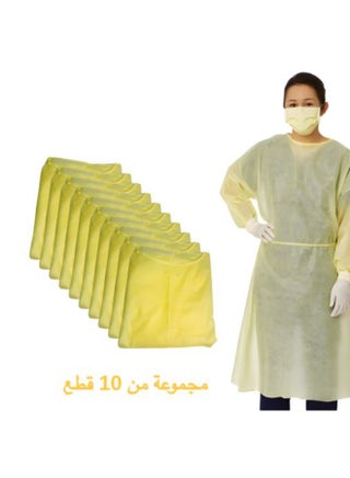 Pack of 10 Kinmed isolation gown yellow - view 4
