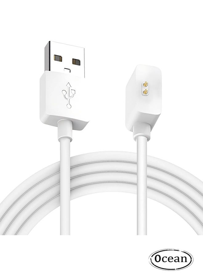 Ocean 1 Pack Charger Compatible with Xiaomi Redmi Watch 2/Redmi Watch 2 Lite/Redmi Watch 3/Mi Band 7 Pro, Portable Magnetic Replacement Charging Dock with 1M USB Charge Cable Cord - White  - Image 1
