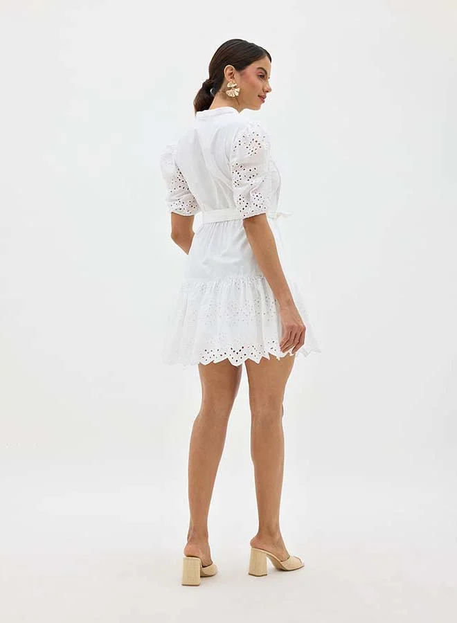 Virgio VIRGIO 100% Cotton Schiffli Dress
