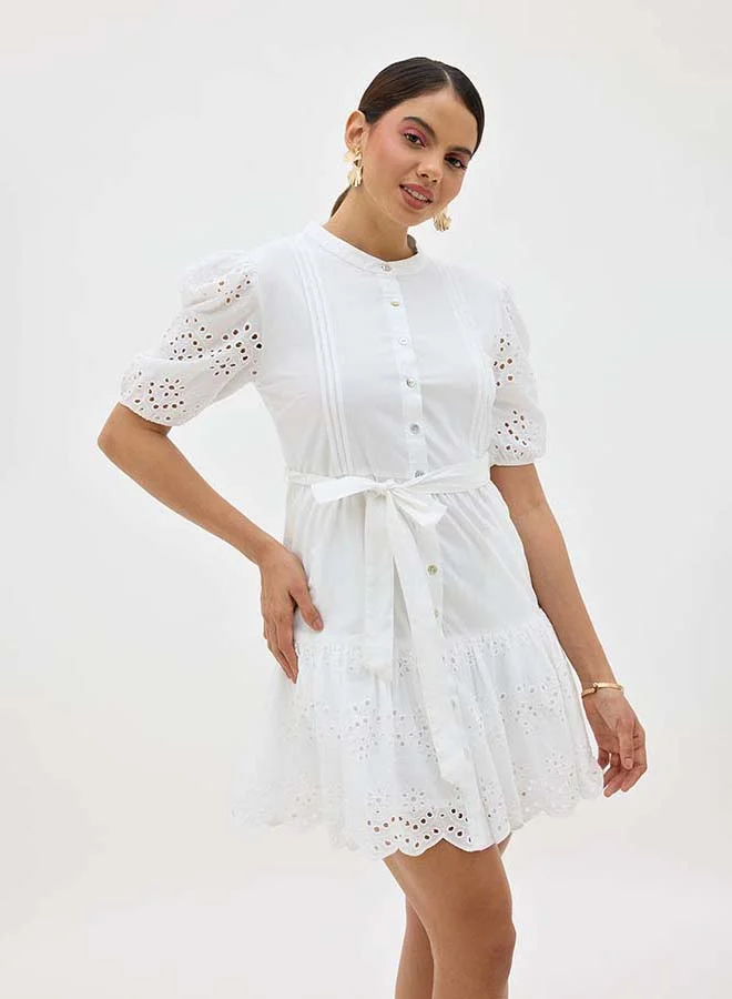 Virgio VIRGIO 100% Cotton Schiffli Dress