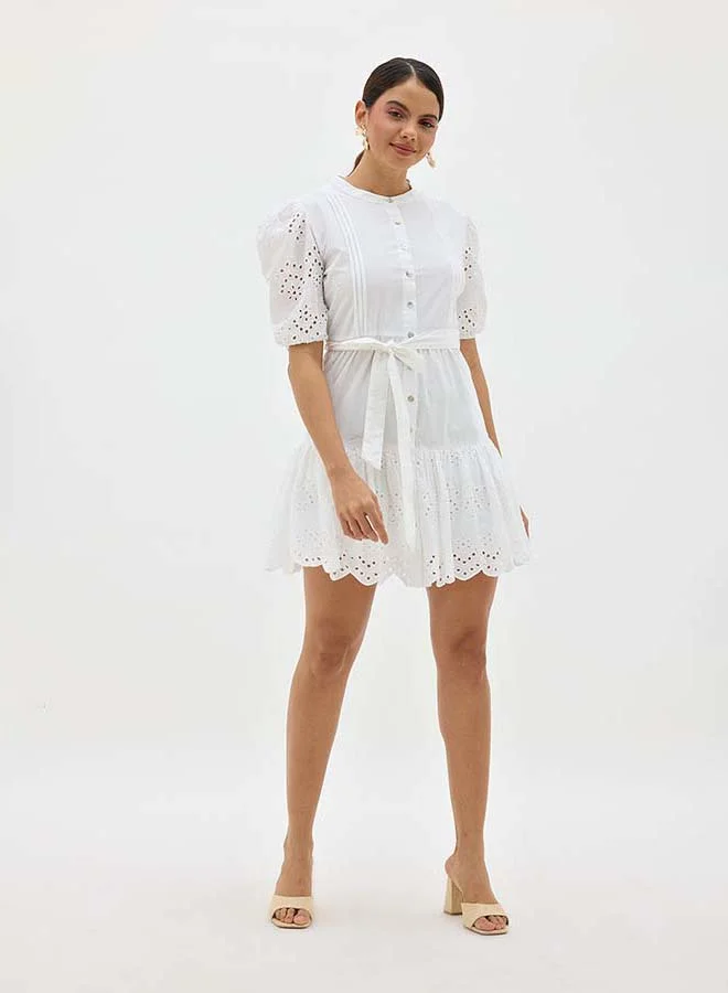 Virgio VIRGIO 100% Cotton Schiffli Dress
