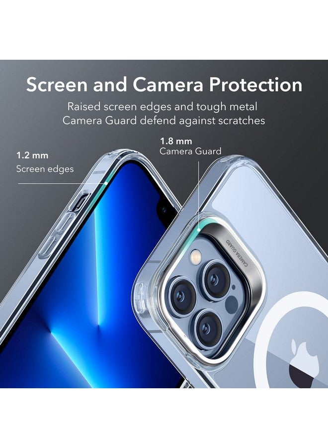 ESR ESR for iPhone 13 Pro Case, Compatible with MagSafe, Shockproof Military-Grade Protection, Built-in Camera Ring Stand, Magnetic Phone Case for iPhone 13 Pro, Classic Series (HaloLock), Clear  - Image 4