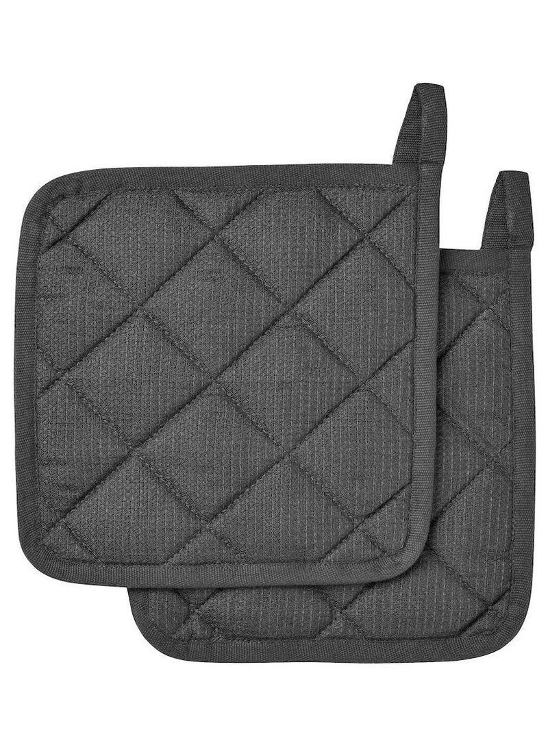 RINNIG Pot holder, grey, 21x21 cm - Image 2