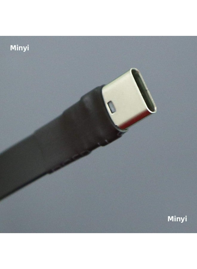 USB3.1 Flat Data Soft Row Extension Cable C Revolution C Female Type-c Angle 90 Degree ADTgen2x1 10G-Color:T2B-T5B 13P-35cm  - Image 5