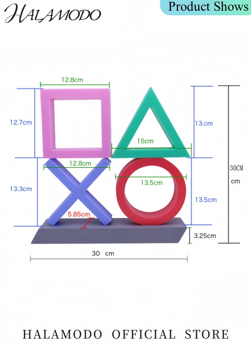 HALAMODO Playstation Heritage Icons Light   Desktop Game Room Lighting Accessories with 3 Dynamic Light Modes, Powered by USB or Batteries, Mood Lighting Office Decor - Image 5