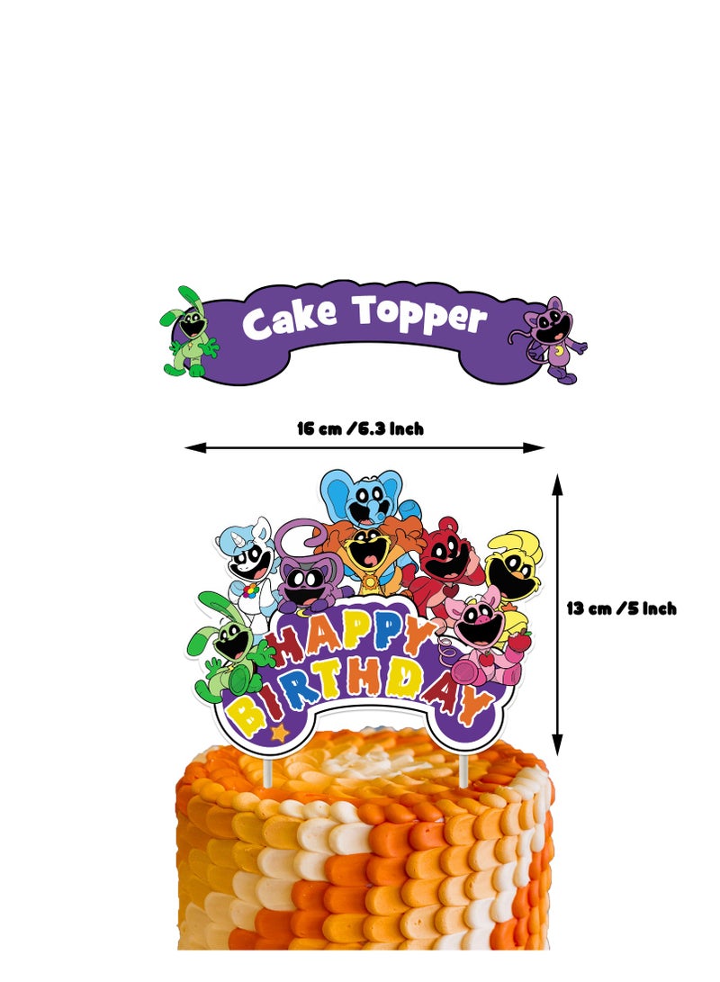 XiuWoo Smiling Critters  Birthday Party Supplies and Decorations Set, Kids Birthday Party Supplies Princess Theme Balloons Kit Perfect For Your Kids Birthday Party Decorations - Image 2