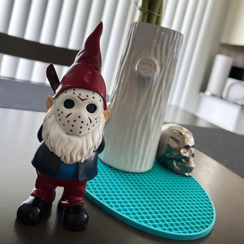 SPINNDO Garden Gnome Statue Decoration Garden Decor Horror Gnomes Boo Basket - Image 5