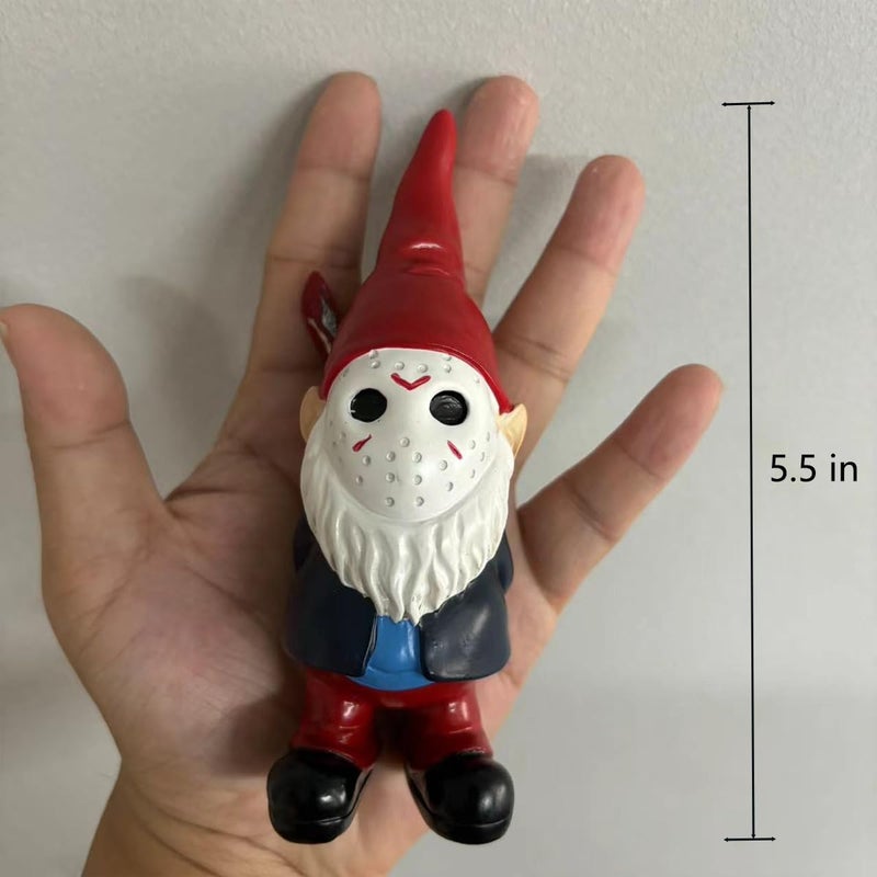 SPINNDO Garden Gnome Statue Decoration Garden Decor Horror Gnomes Boo Basket - Image 2