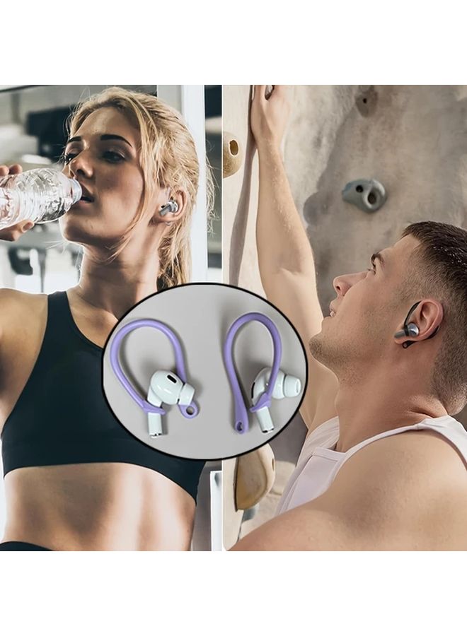 3pcs AirPods Ear Hooks Black White Pink Ergonomic Anti Slip Design - Image 4