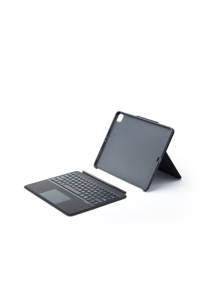 GULFLINK 500mAh Wireless Keyboard Case with TouchPad for ipad 12.9 inch 2018/2020/2021 Black - Image 1
