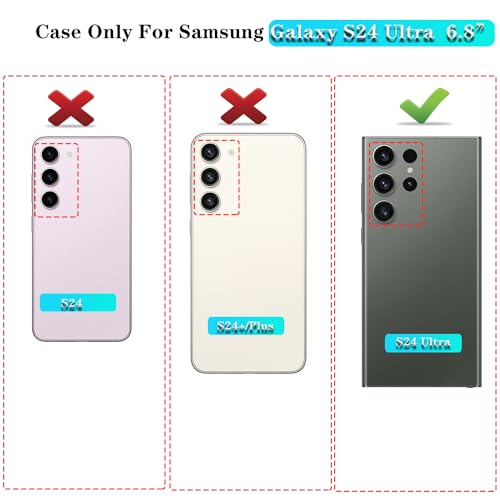 ONOLA Compatible with Samsung Galaxy S24 Ultra Case with HD Screen Protector Heavy Duty Shockproof Dropproof 3Layer Cover Phone CasePurpleSkyBlue - Image 3