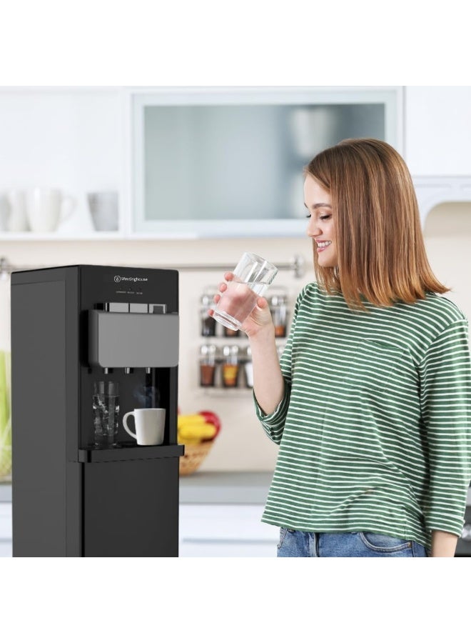 Westinghouse Westinghouse USA Bottom Loading Water Dispenser for 5 Gallon Bottles – 3 Temperatures with Hot, Cold and Room Spouts - Efficient for Both Office and Home Use with Child Safety Lock - 2 Years Warranty - Image 2